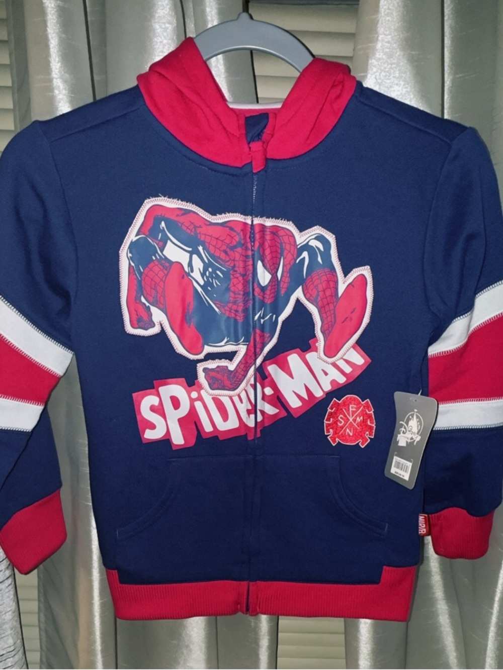 Disney Spider-Man Navy & Red Kids Zip-Up Hoodie